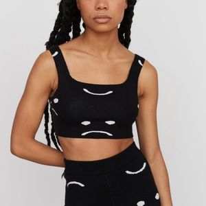 Lazy Oaf Happy Sad Knit Top